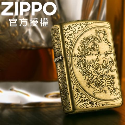 ZIPPO Unryu BS antique 幸運龍-古銅金(加厚版)防風打火機