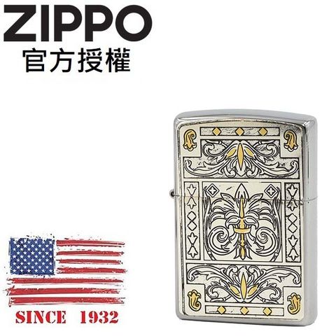 Zippo 【官方授權店】JTD LILY 百合花紋防風打火機