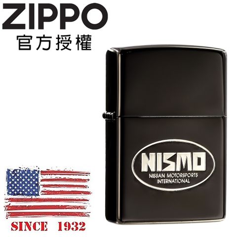 Zippo 【官方授權店】Nismo BK NISMO聯名(黑冰)防風打火機