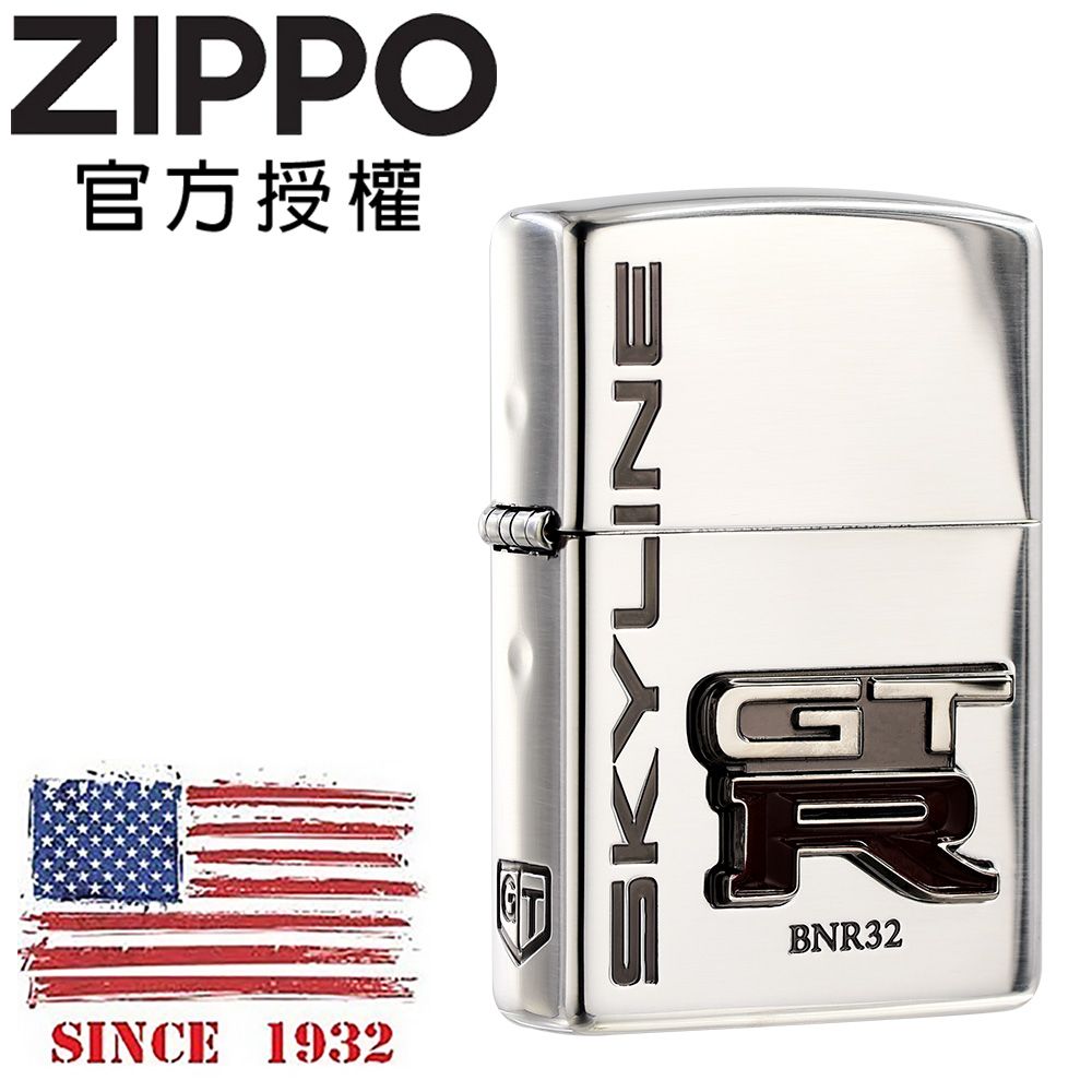 ZIPPO Emblem SV GT-R GT-R LOGO徽章(亮銀)防風打火機- PChome 24h購物