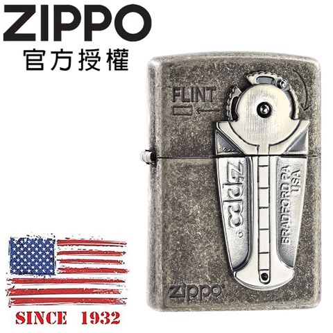 Zippo 【官方授權店】Flints metal SV Barrel 打火石盒(仿古銀)防風打火機