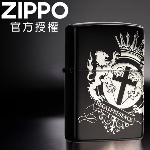 【ZIPPO官方授權店】Griffon 皇冠獅鷲(銀)防風打火機
