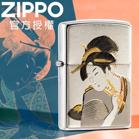 Zippo 【官方旗艦店】Japanese traditional design UKIYOE 日本傳統風格-浮世繪防風打火機