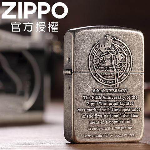 Zippo 【官方授權店】1941 History(5th) 1941復刻經典女郎標誌防風打火機