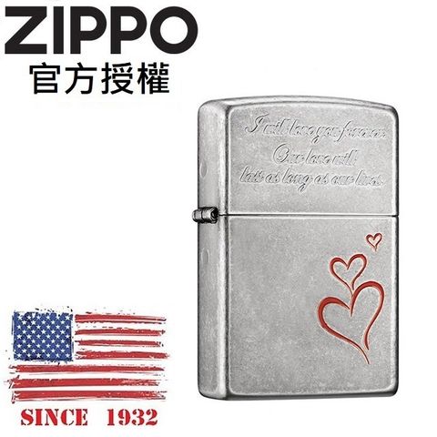 Zippo 【官方授權店】Forever Love 永恆的愛防風打火機