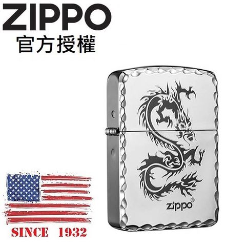 Zippo 【官方授權店】Dragon(SILVER) 1941復刻銀龍防風打火機