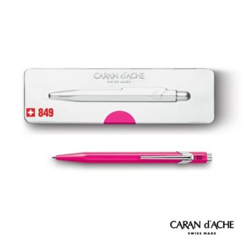 CARAN d'ACHE 瑞士卡達 CARAN dACHE 瑞士製 849系列 Pop紅 原子筆