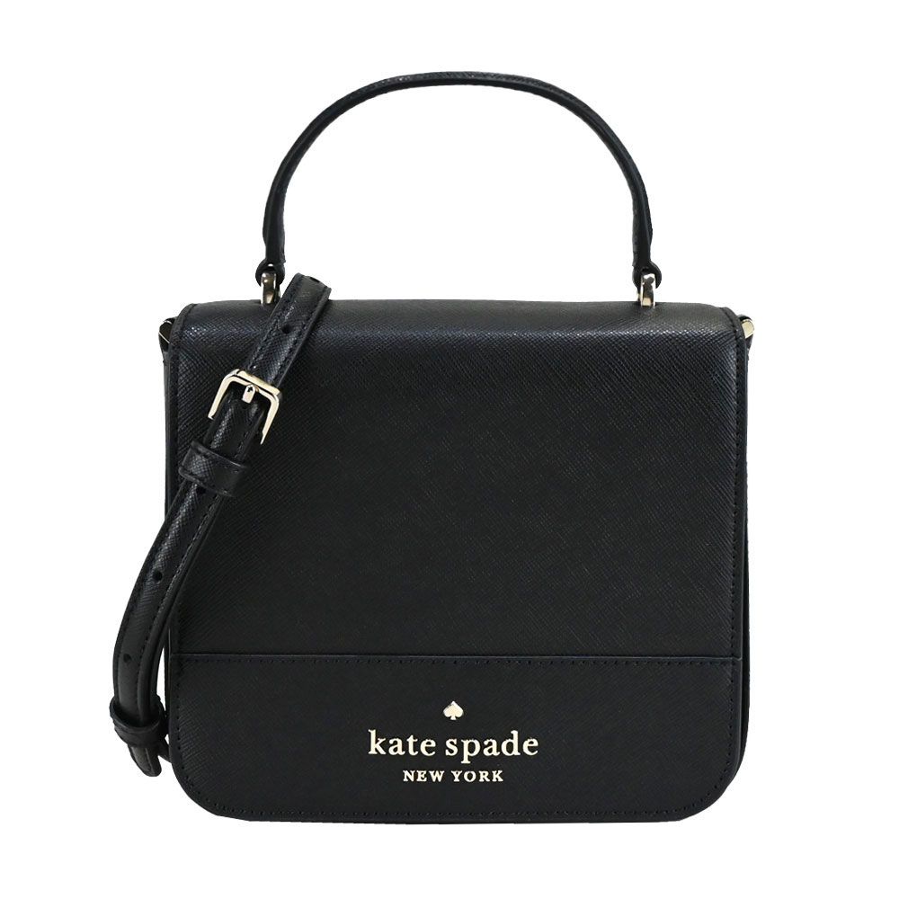 Kate Spade 防刮手提/斜背兩用方包-黑