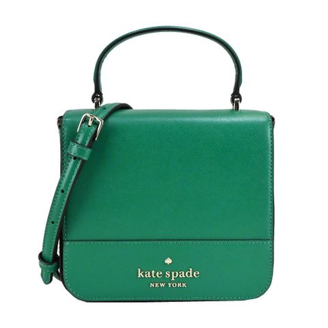 Kate Spade 防刮手提/斜背兩用方包-綠