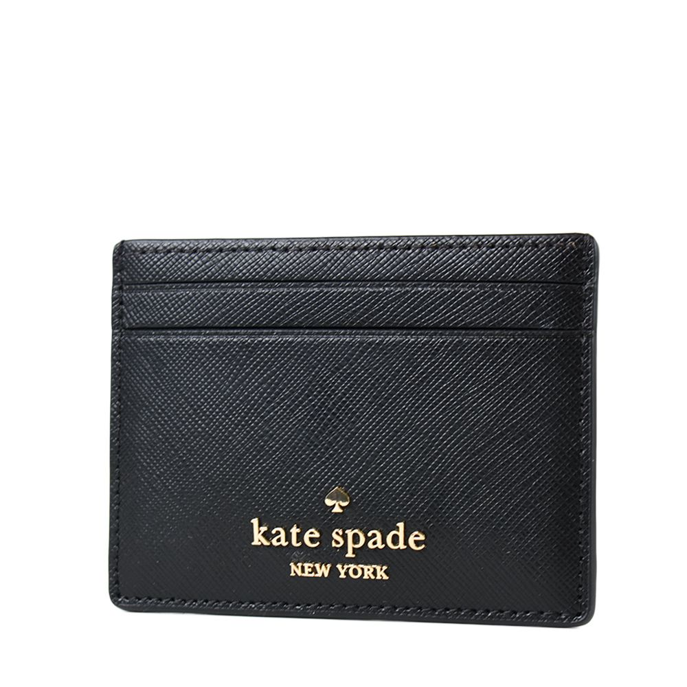 Kate Spade 十字紋防刮名片夾-黑色