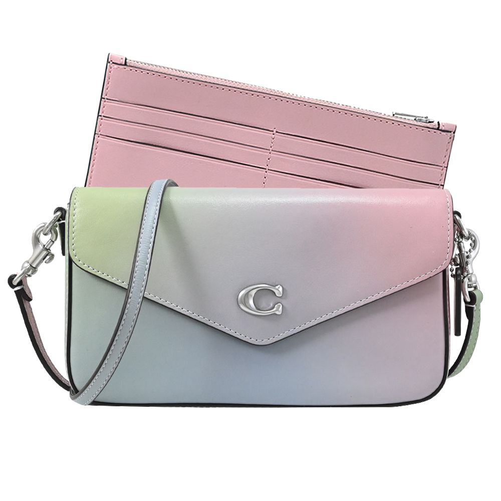 COACH 蔻馳 WYN 經典C LOGO迷幻漸層斜背包