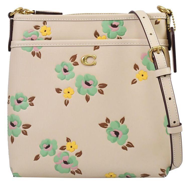 Coach pansy print 2025 mini kitt crossbody