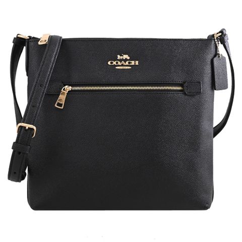COACH C1556 馬車LOGO防刮斜背包.黑
