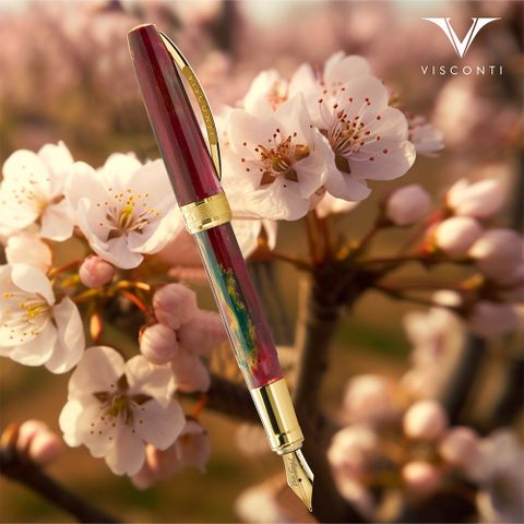 VISCONTI  梵谷系列 名畫  Visconti The Flowering Plum Orchard 開花的梅樹 鋼筆
