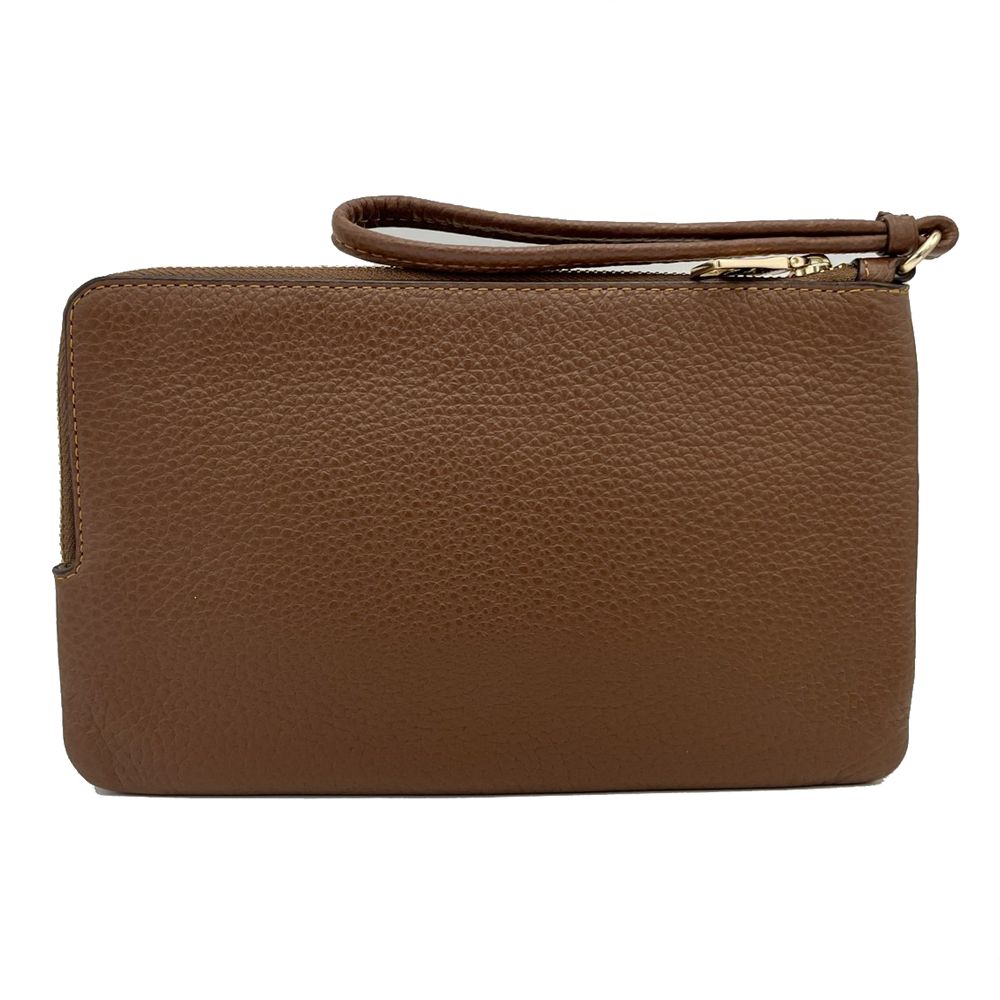 COACH 蔻馳 【COACH】C LOGO長夾式雙層大手拿包/零錢包(焦糖)
