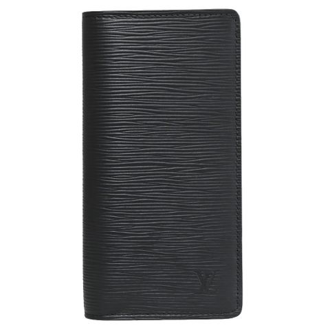 Louis Vuitton LV M60622 Brazza EPI水波紋皮革多卡零錢長夾.黑 現貨