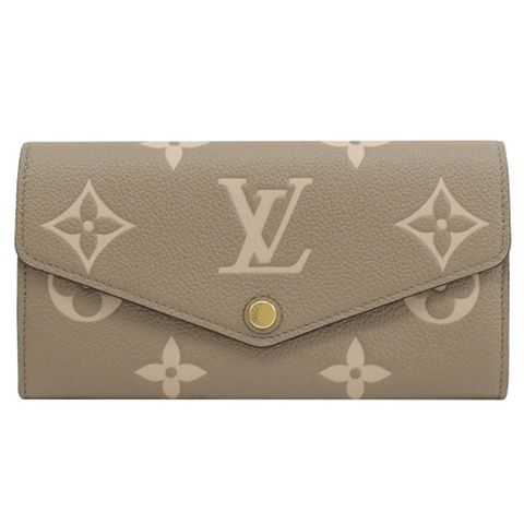 Louis Vuitton 路易威登 LV M81049 SARAH 經典印花壓紋牛皮信封釦式長夾 現貨