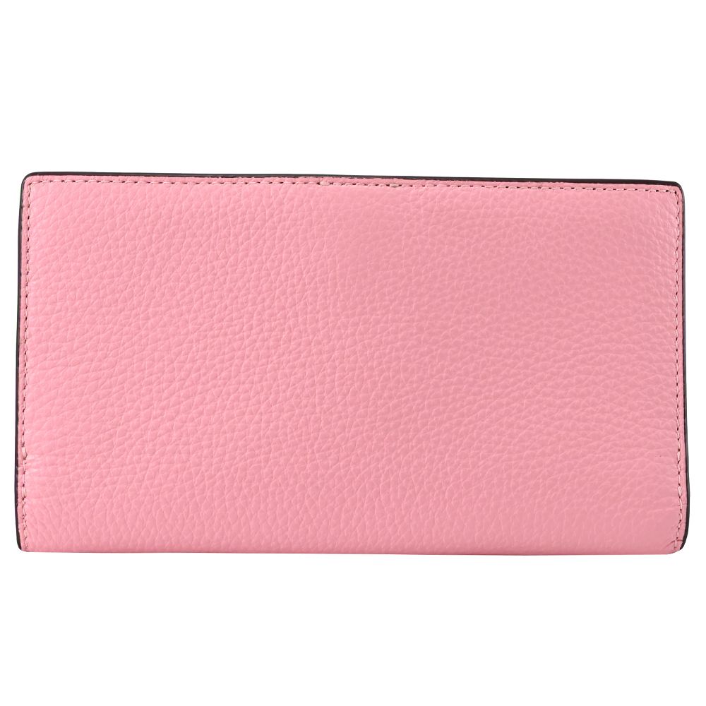 COACH 蔻馳  經典馬車LOGO多卡扣式拉鍊長夾.粉