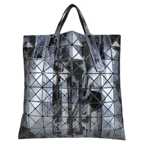 ISSEY MIYAKE 三宅一生BAOBAO 幾何方格8x8 潑墨手提包-黑
