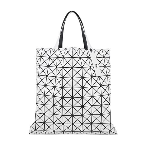 Issey Miyake 三宅一生 ISSEY MIYAKE 三宅一生 BAOBAO 10x10 PRISM 皮革霧感手提-灰白