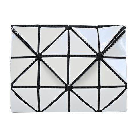 Issey Miyake 三宅一生 BAOBAO CARD WALLET 4X3拉鍊零錢包-象牙白