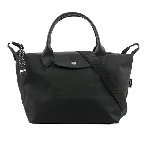 Longchamp S號 LE PLIAGE ENERGY 再生帆布二用包(黑色) L1512 HSR 001