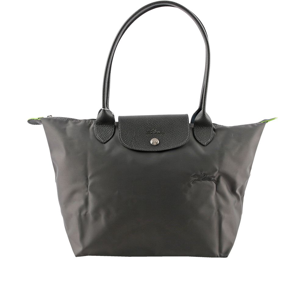 Longchamp M號長把LE PLIAGE GREEN摺疊水餃包(石墨灰) L2605 919 P66