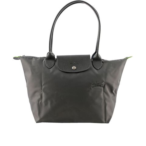 Longchamp M號長把LE PLIAGE GREEN摺疊水餃包(石墨灰) L2605 919 P66