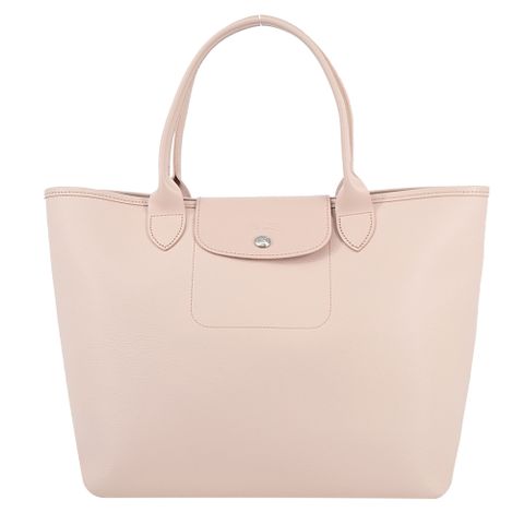 LONGCHAMP LE PLIAGE CITY系列PVC帆布托特包(裸粉)