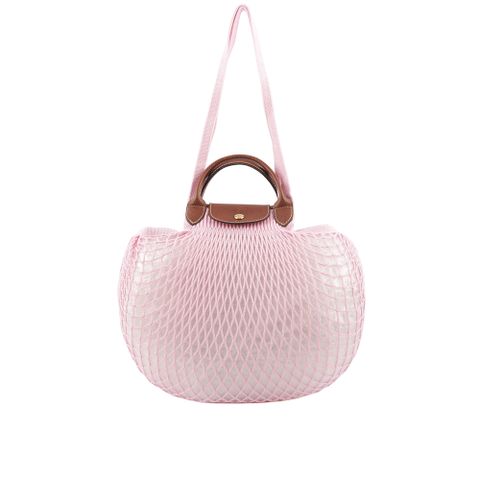 LONGCHAMP LE PLIAGE FILET 二用漁網包(粉色) 10121 HVH 018