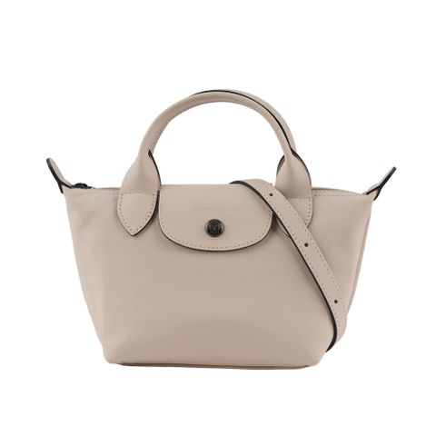 Longchamp LE PLIAGE XTRA 牛皮迷你二用折疊包(裸膚色)