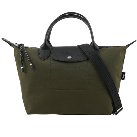 Longchamp S號 LE PLIAGE ENERGY 再生帆布二用包(卡其綠)