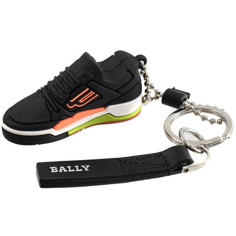 BALLY BALLY CHAMPION球鞋造型鑰匙圈吊飾.黑