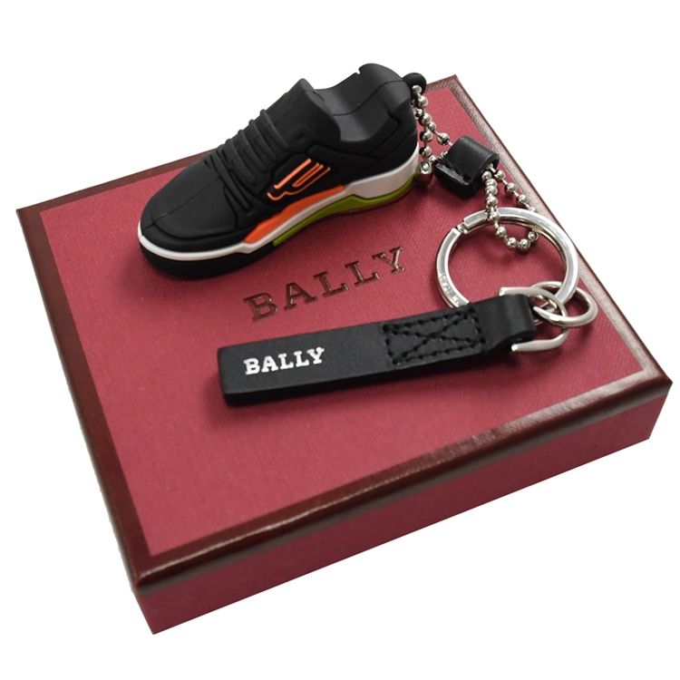 BALLY   CHAMPION球鞋造型鑰匙圈吊飾.黑