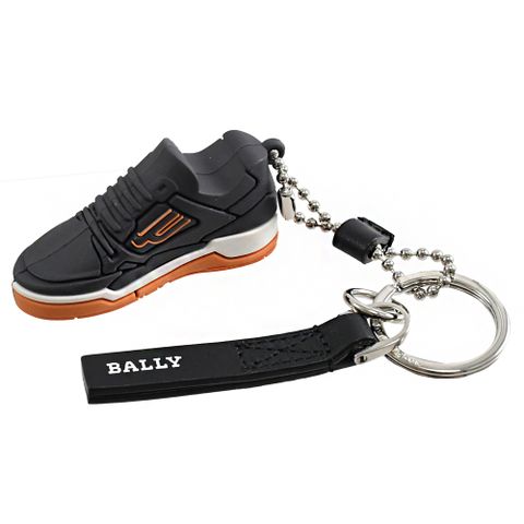 BALLY BALLY CHAMPION球鞋造型鑰匙圈吊飾.深灰