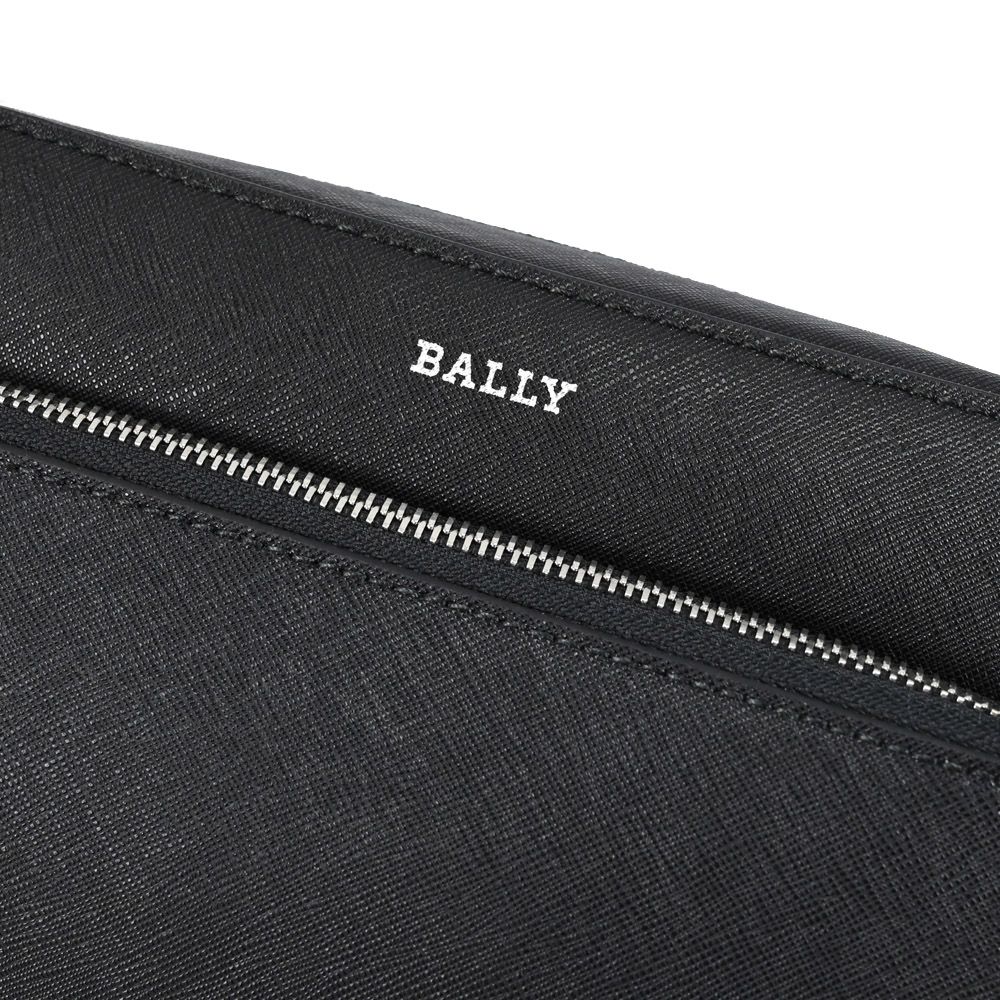 BALLY  DARBI 燙印LOGO防刮斜背拉鍊相機包.黑