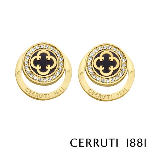 【CERRUTI 1881】義大利經典ONAGRACE耳環 限量2折全新專櫃展示品 原廠禮盒包裝(CE0702)