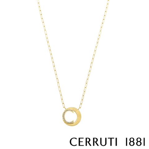 Cerruti 1881 義大利經典PLEAT項鍊 限量2折 全新專櫃展示品 原廠禮盒包裝(CN1002)