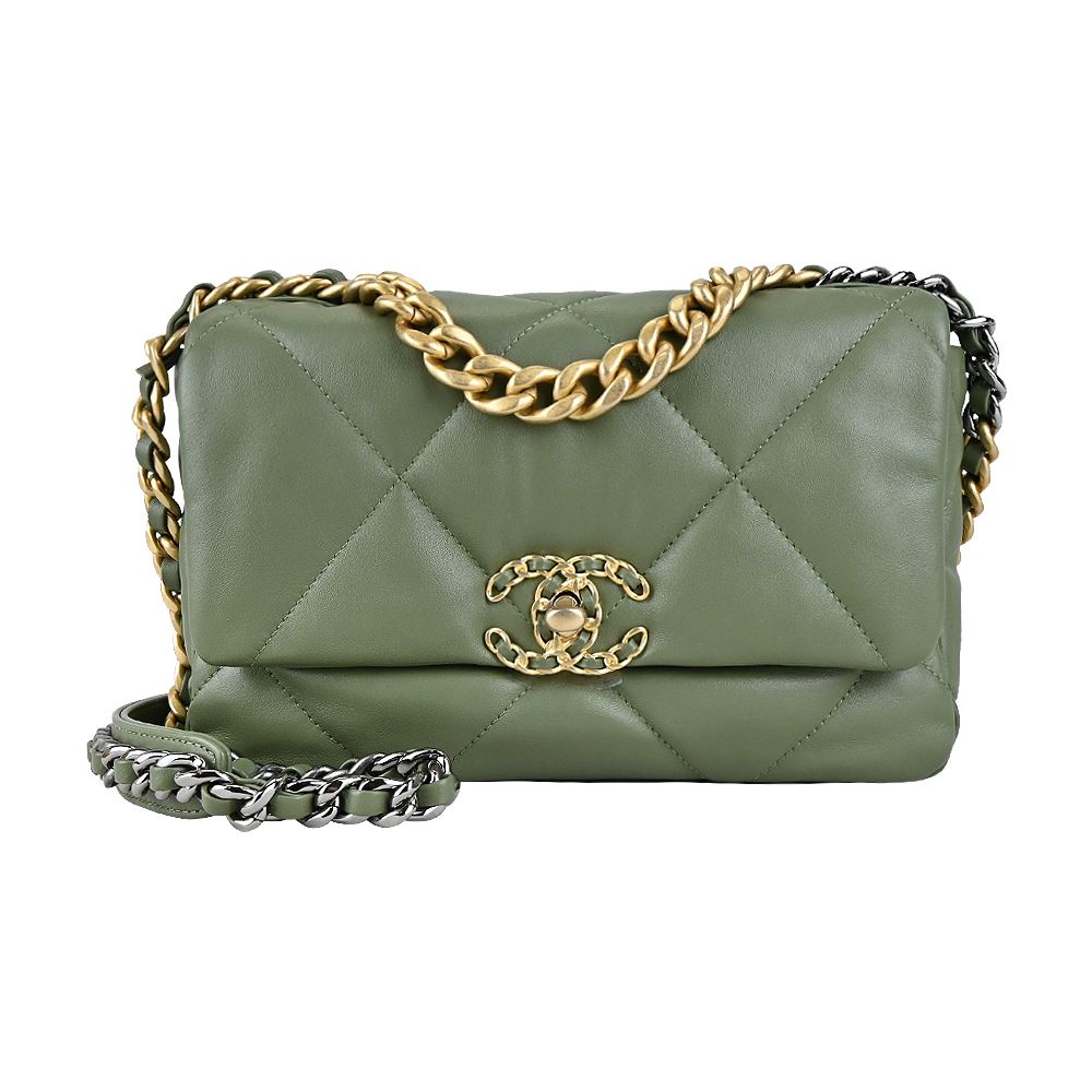 Green best sale chanel 19