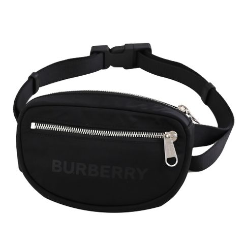 BURBERRY 8052887 中性風迷你拉鍊腰包/胸口包.黑