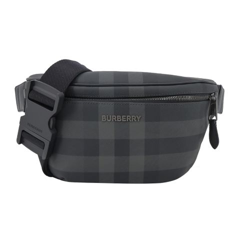 BURBERRY Cason 經典格紋腰包(炭灰色)