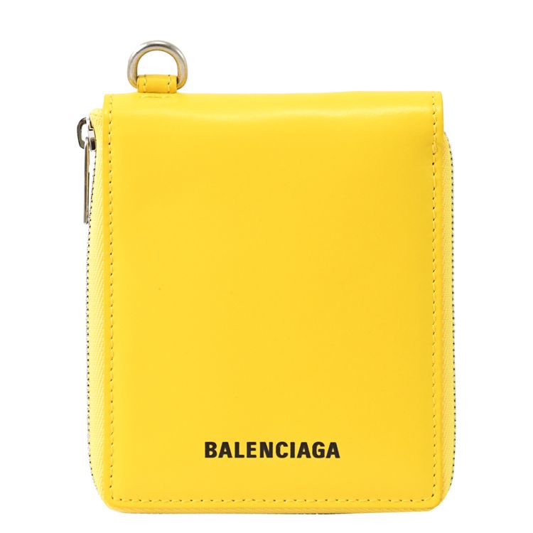 BALENCIAGA 巴黎世家   The Simpsons 頸掛式拉鍊零錢短夾.黃