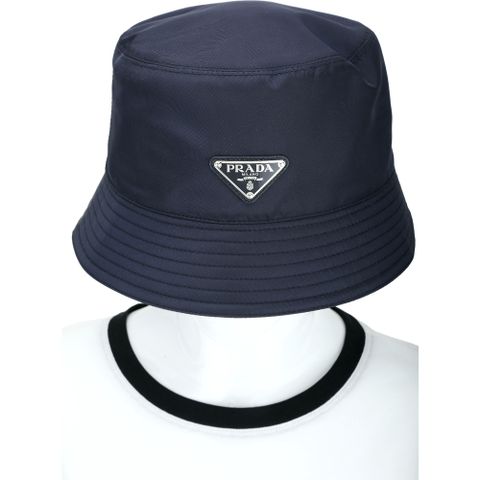 PRADA 三角牌再生尼龍漁夫帽(深藍色) - PChome 24h購物