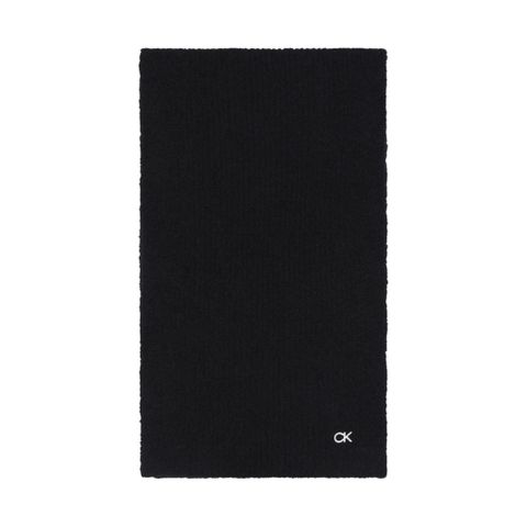 CALVIN KLEIN LUX WOOL SCARF 30X180 黑色男款配件
