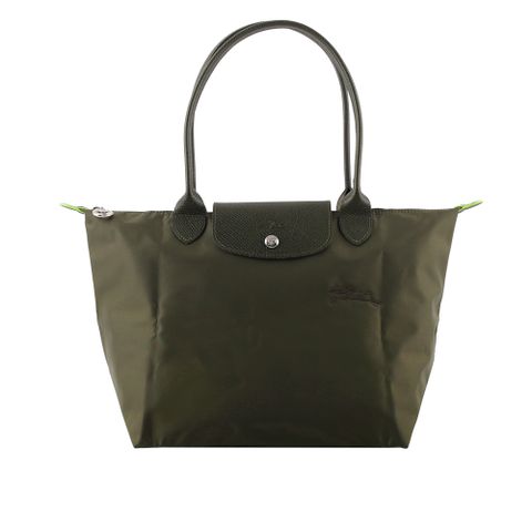 Longchamp M號長把LE PLIAGE GREEN摺疊水餃包(森林綠) L2605 919 479