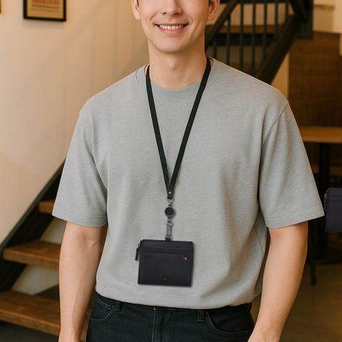 MONDAINE 瑞士國鐵溜溜球拉鍊橫式證件套-3色任選