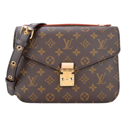 Louis Vuitton 路易威登 Louis Vuitton Pochette Mtis 帆布印花S型扣鎖手提斜背包(卡其棕)