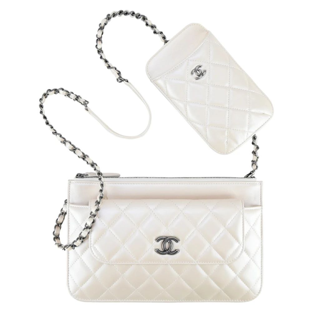 Chanel phone clearance clutch with chain