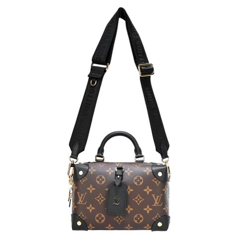 Louis Vuitton Nano Speedy 帆布迷你手提斜背波士頓包(卡其棕)