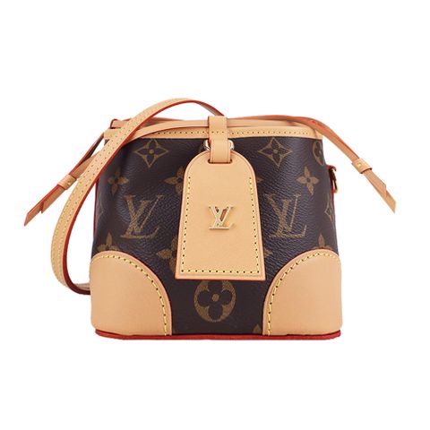 Louis Vuitton 新款 No? 經典Monogram帆布皮革迷你水桶/斜背包(棕)